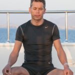 David Mellor doing yoga on the Go Freediving Liveaboard holiday